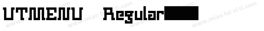 UTMENU Regular字体转换
